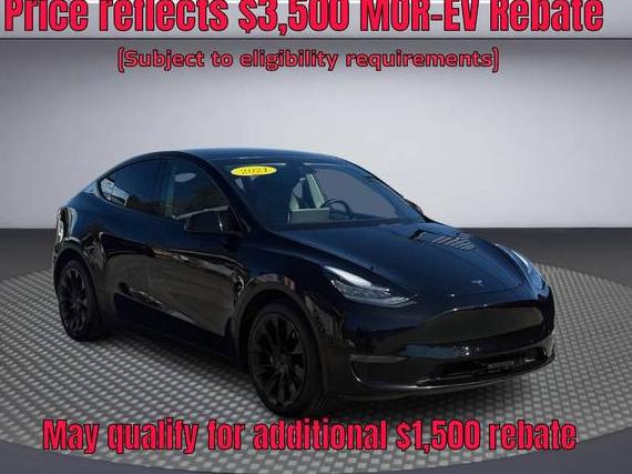 TESLA MODEL Y 2021 5YJYGDEE0MF082085 image